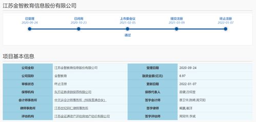 金智教育科創板IPO折戟 歷時十月終以“終止注冊”落幕，人工智能基礎軟件開發前景何去何從？